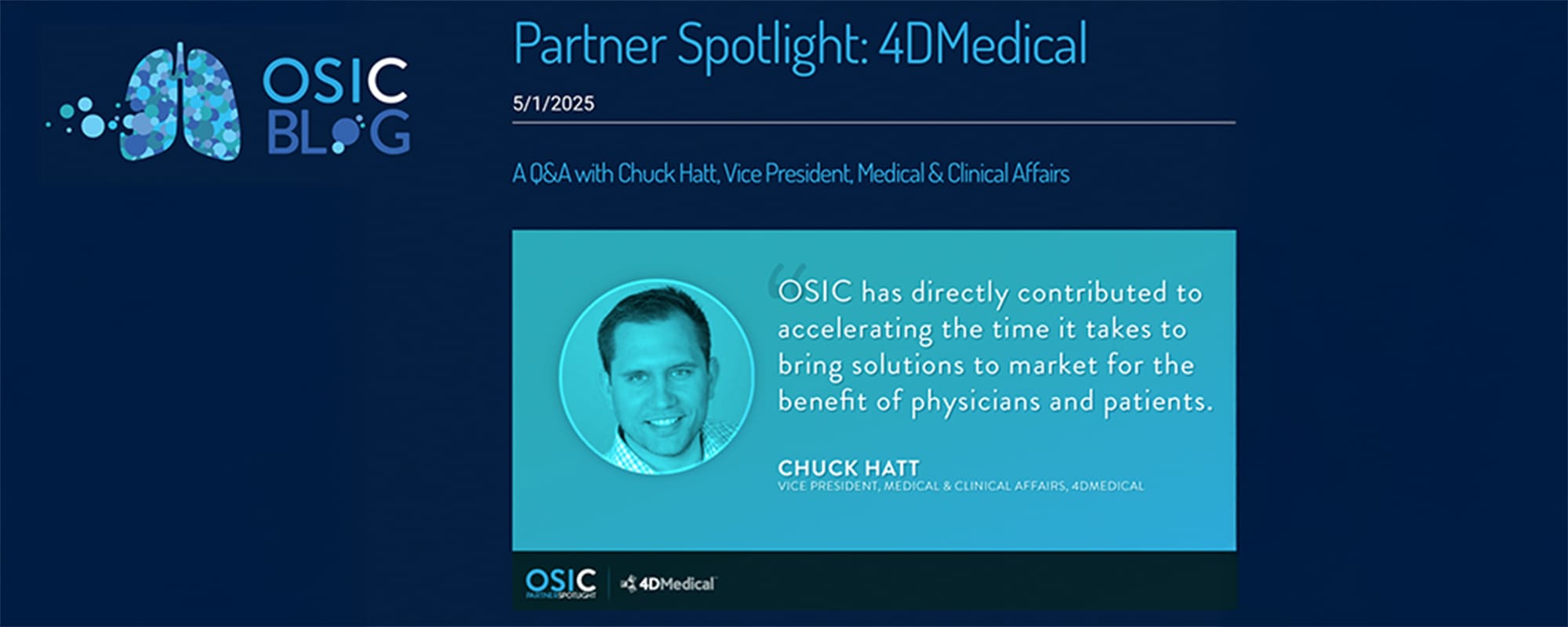 OSIC Blog Post - Chuck Hatt