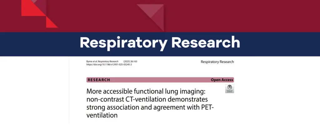 Respiratory Research CT LVAS Compares with PET